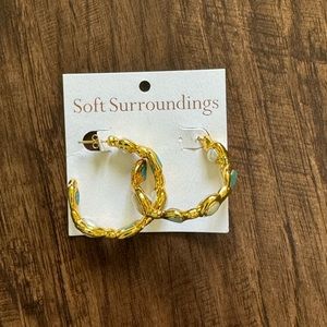 Soft surroundings hoop earring
